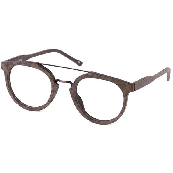 Wood Dallas Eyeglasses Men Side - Leone Eyewear