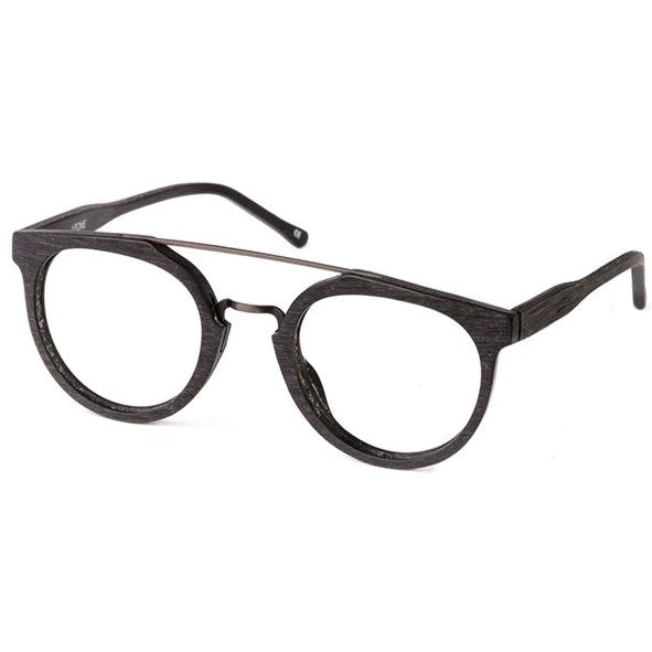 Matt Black Dallas Eyeglasses Men Side - Leone Eyewear